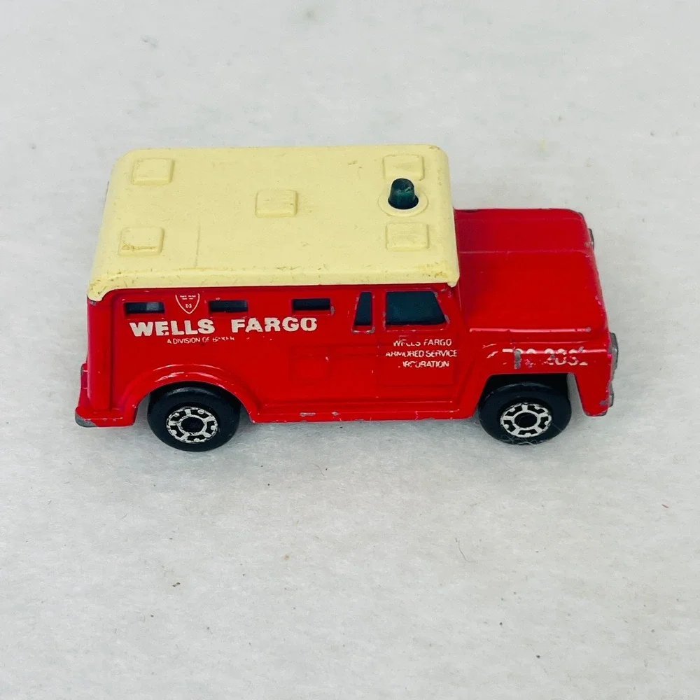 Matchbox Superfast No 59 Wells Fargo Armored Truck Red 1978 Lesney Made England